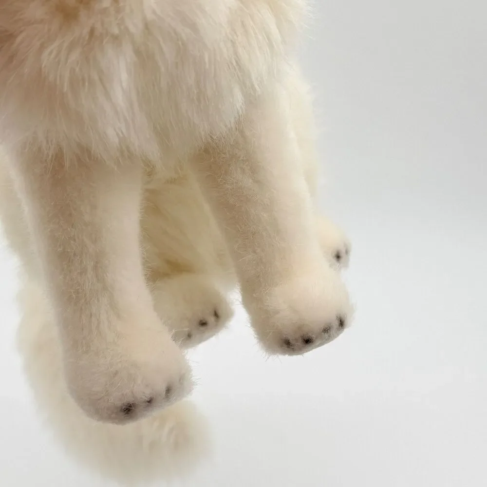 Kosen Arctic Fox White Plush Realistic #3930 Stuffed Animal Collect German
